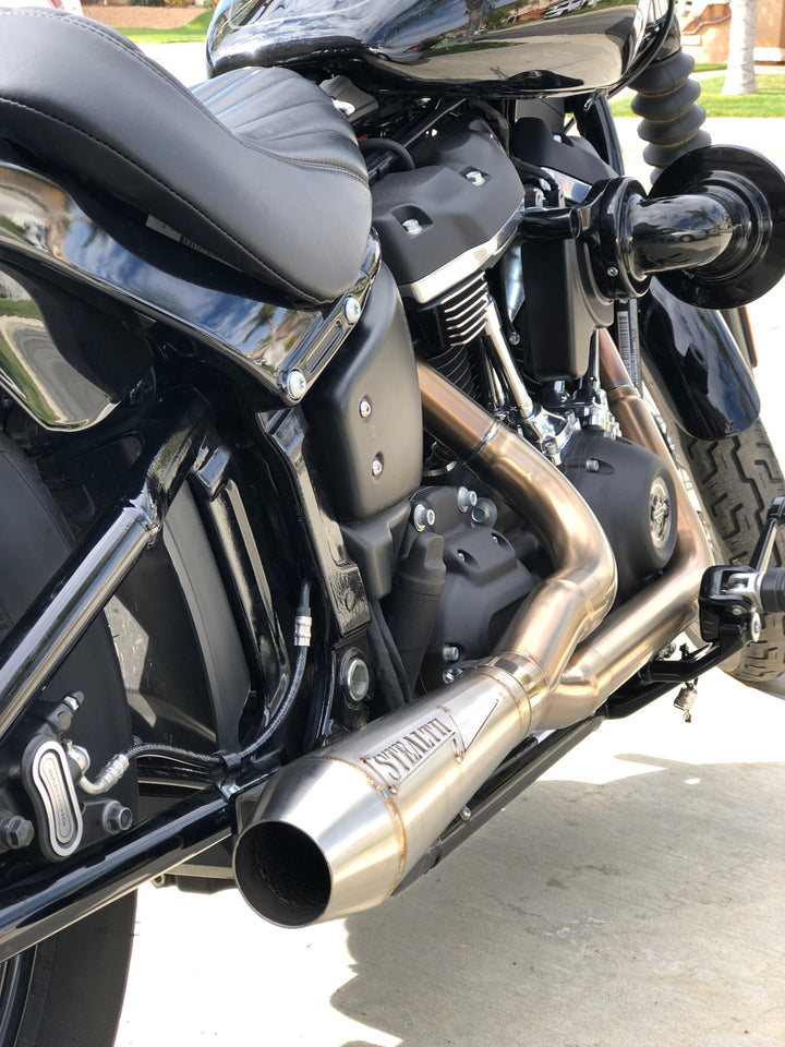 Stealth Pipes Motorcycle Exhaust For '17-'25 Harley Davidson M8 Softail