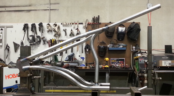 Voodoo Vintage Fabrication MK78 Motorcycle Hardtail for 1976-1989 Kawasaki KZ1000 Boardtrack