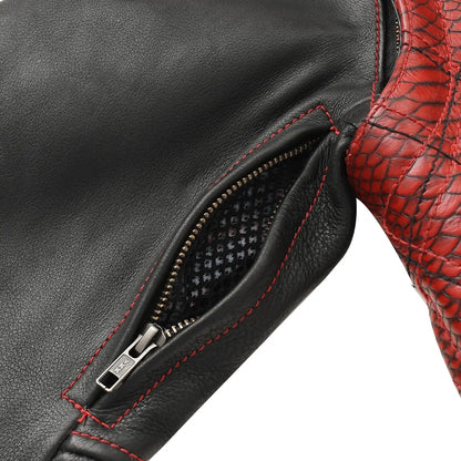 First Manufacturing Company Redstrike Men’s Motorcycle Leather Jacket