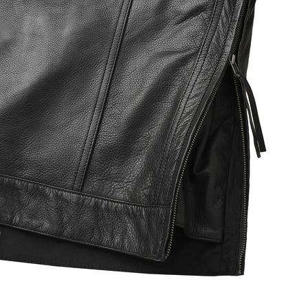 First Manufacturing Company Nightstrike Men’s Motorcycle Leather Jacket