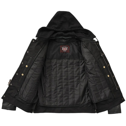 First Manufacturing Company Nightstrike Men’s Motorcycle Leather Jacket