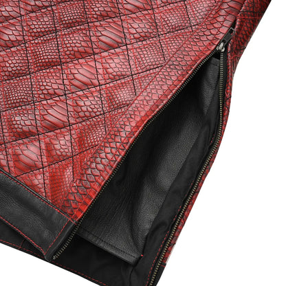 First Manufacturing Company Redstrike Men’s Motorcycle Leather Jacket