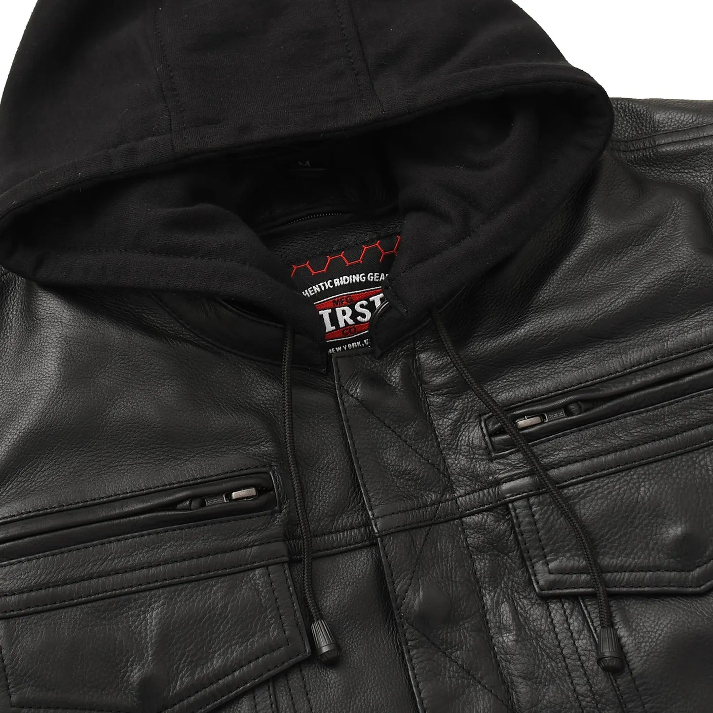 First Manufacturing Company Nightstrike Men’s Motorcycle Leather Jacket
