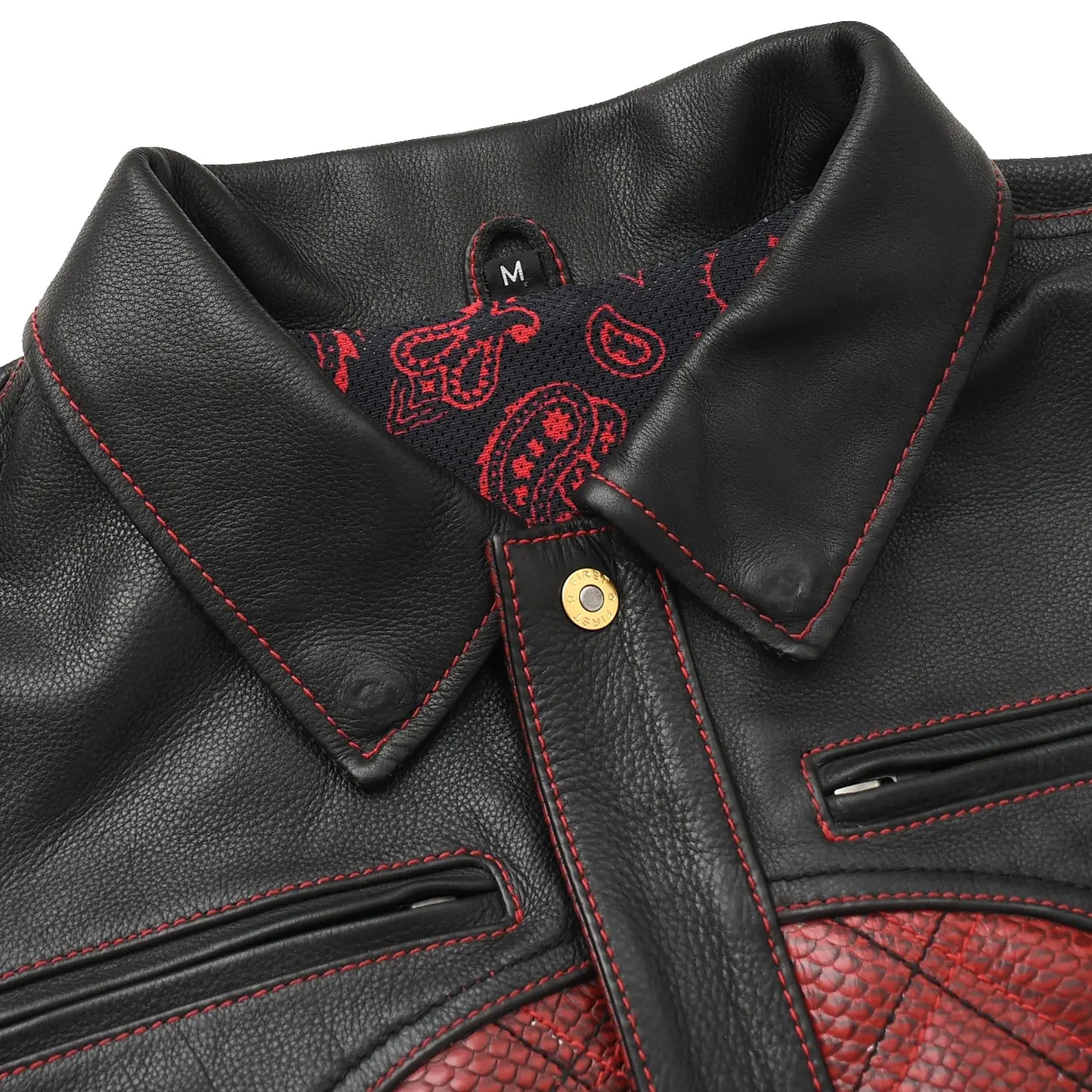 First Manufacturing Company Redstrike Men’s Motorcycle Leather Jacket