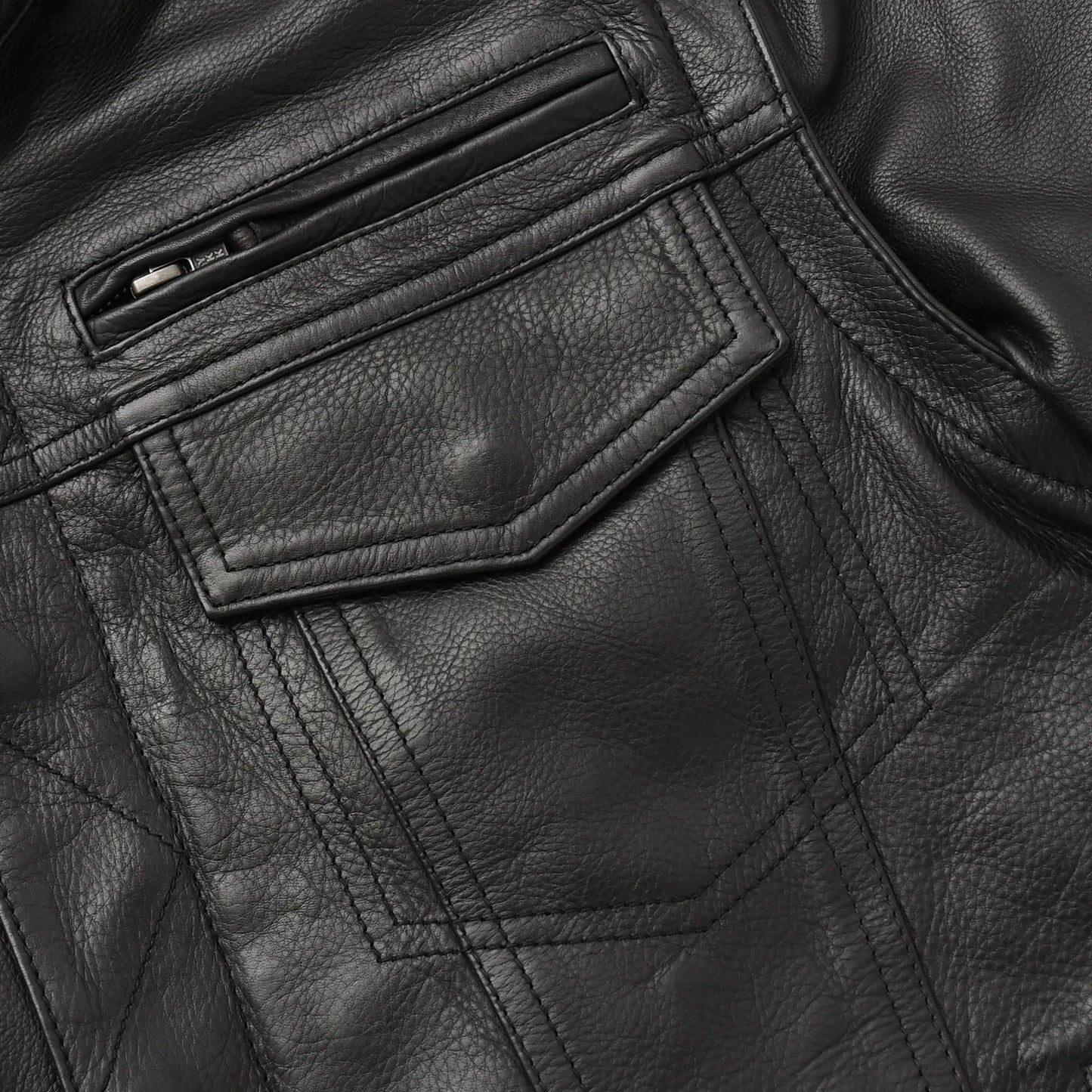 First Manufacturing Company Nightstrike Men’s Motorcycle Leather Jacket