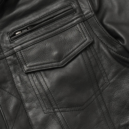 First Manufacturing Company Nightstrike Men’s Motorcycle Leather Jacket