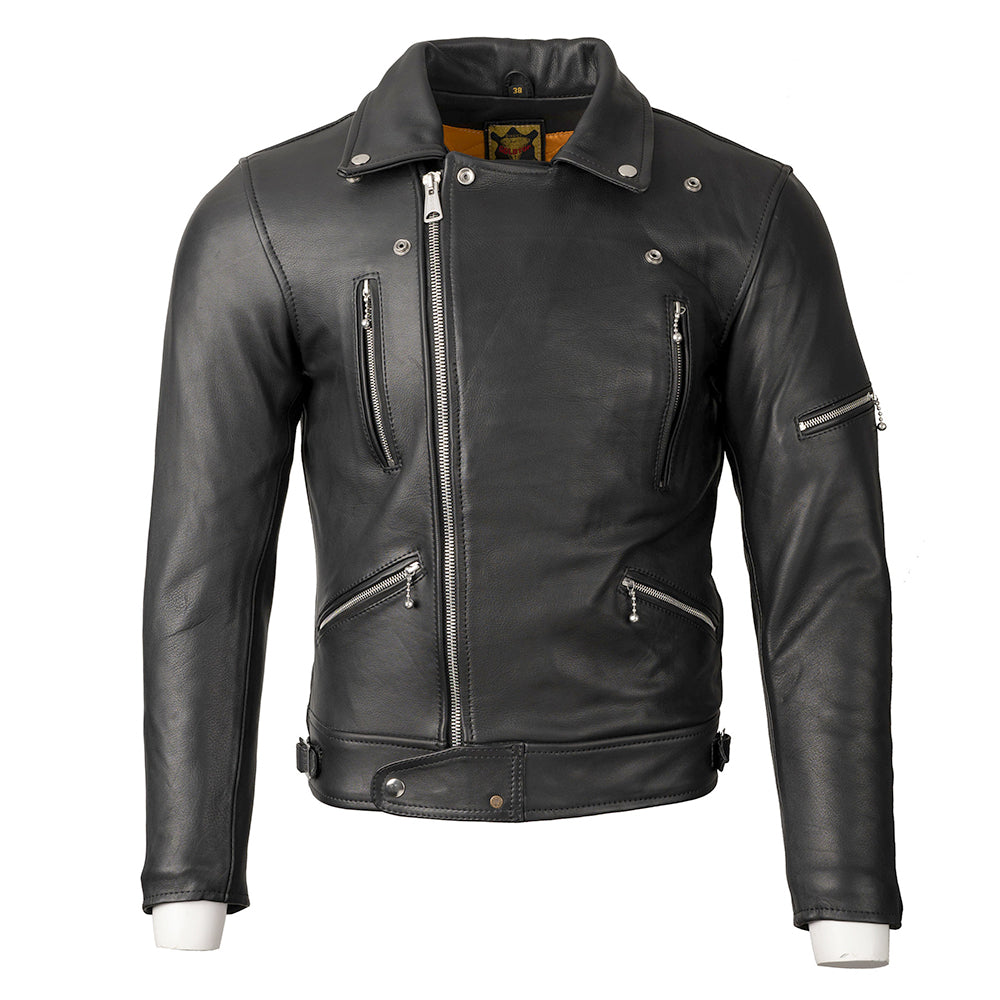 Goldtop Motorcycle Outfitters The 617 Leather Motorcycle Jacket- Men's