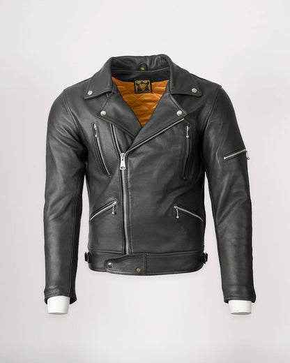 Goldtop Motorcycle Outfitters The 617 Leather Motorcycle Jacket- Men's