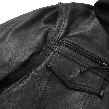 First Manufacturing Company Nightstrike Men’s Motorcycle Leather Jacket