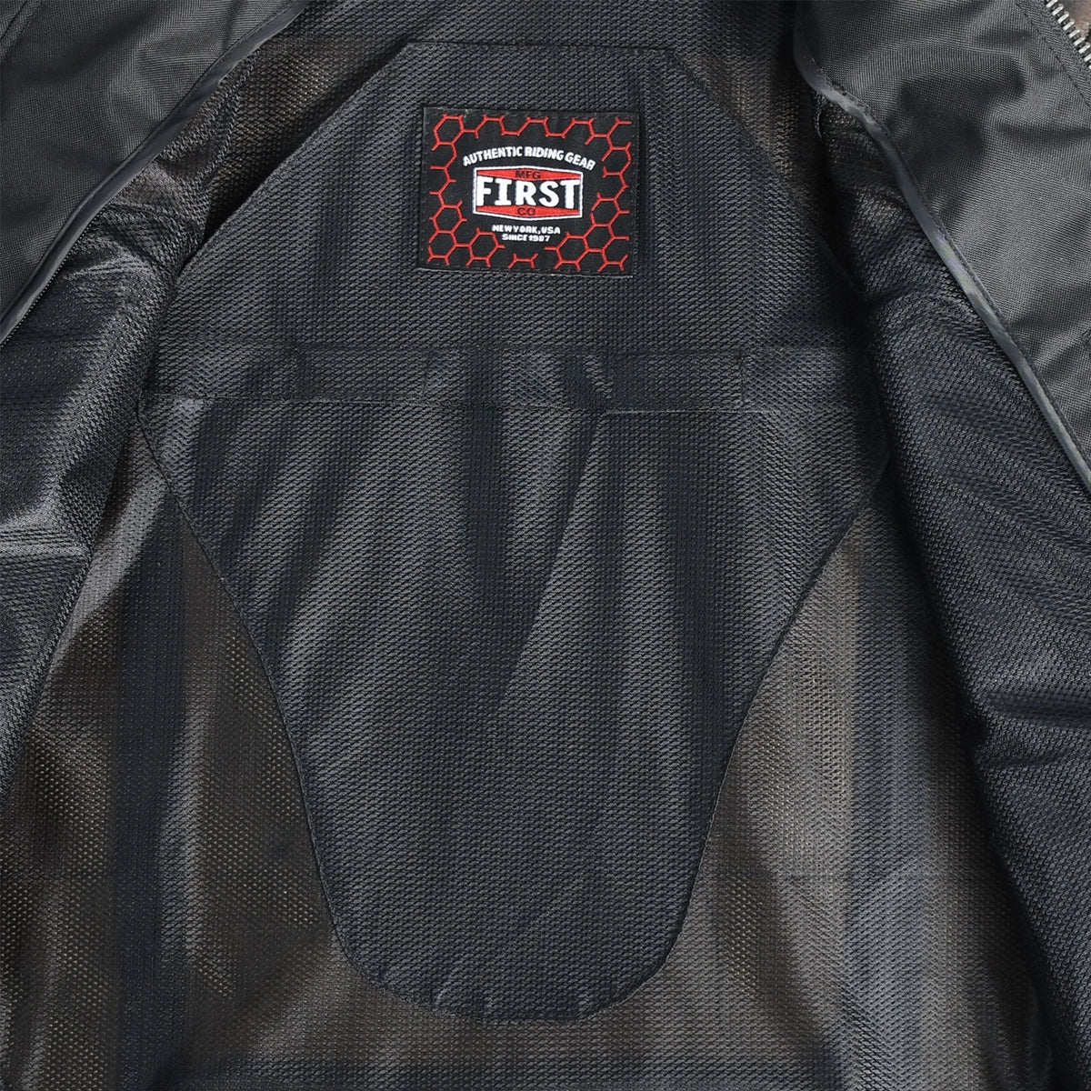 First Manufacturing Company Rider Club - Men's Leather Motorcycle Jacket