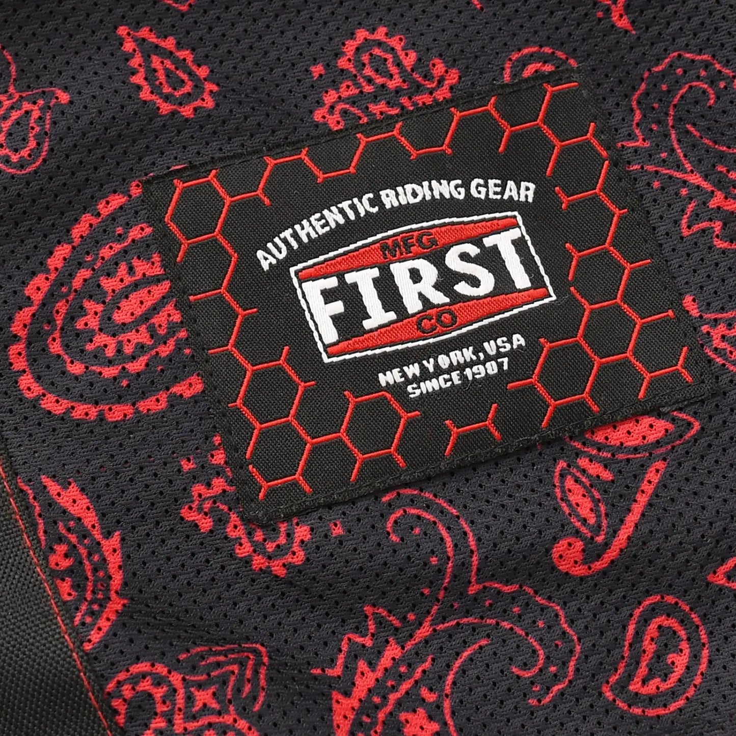 First Manufacturing Company Redstrike Men’s Motorcycle Leather Jacket