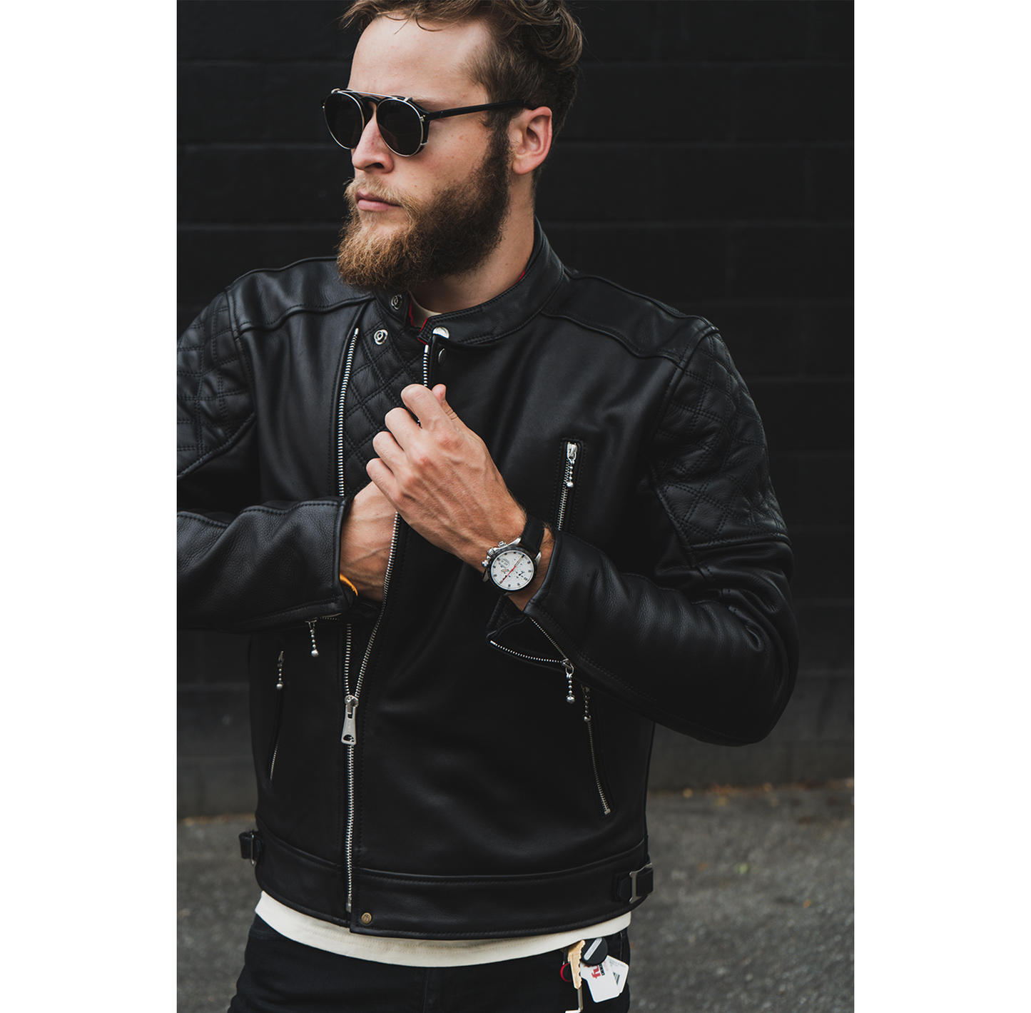 Goldtop Motorcycle Outfitters The Bobber  Motorcycle Jacket Men's