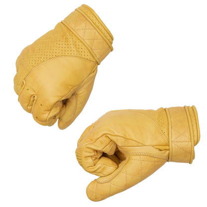 Goldtop Motorcycle Outfitters Short Cuff Bobber Motorcycle Gloves- Men's