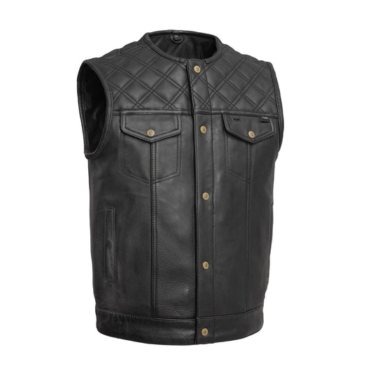 First Manufacturing Company 12 Gauge Men's Motorcycle Leather Vest