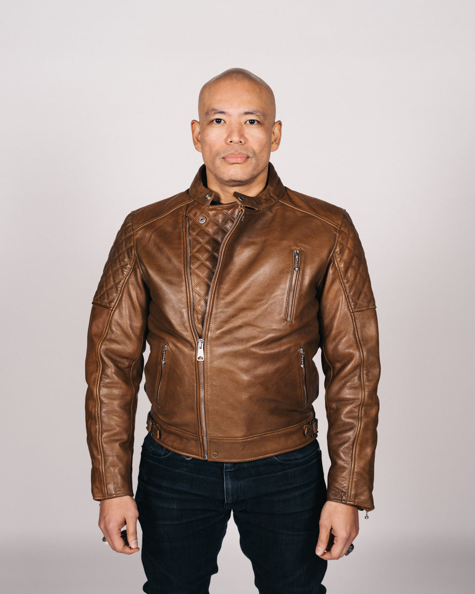 Goldtop Motorcycle Outfitters The Bobber  Motorcycle Jacket Men's