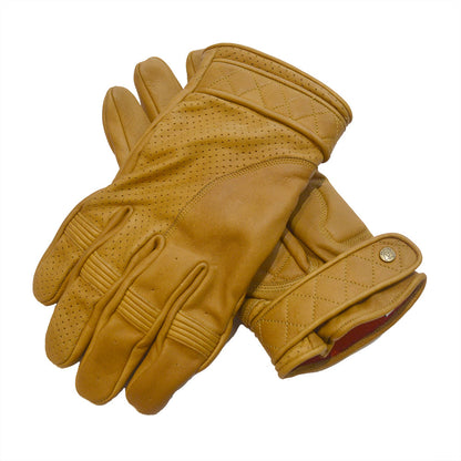 Goldtop Motorcycle Outfitters Short Cuff Bobber Motorcycle Gloves- Men's