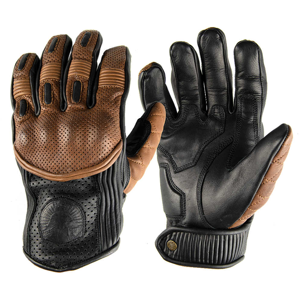 Goldtop Motorcycle Outfitters Silk Lined Predator Motorcycle Gloves- Men's