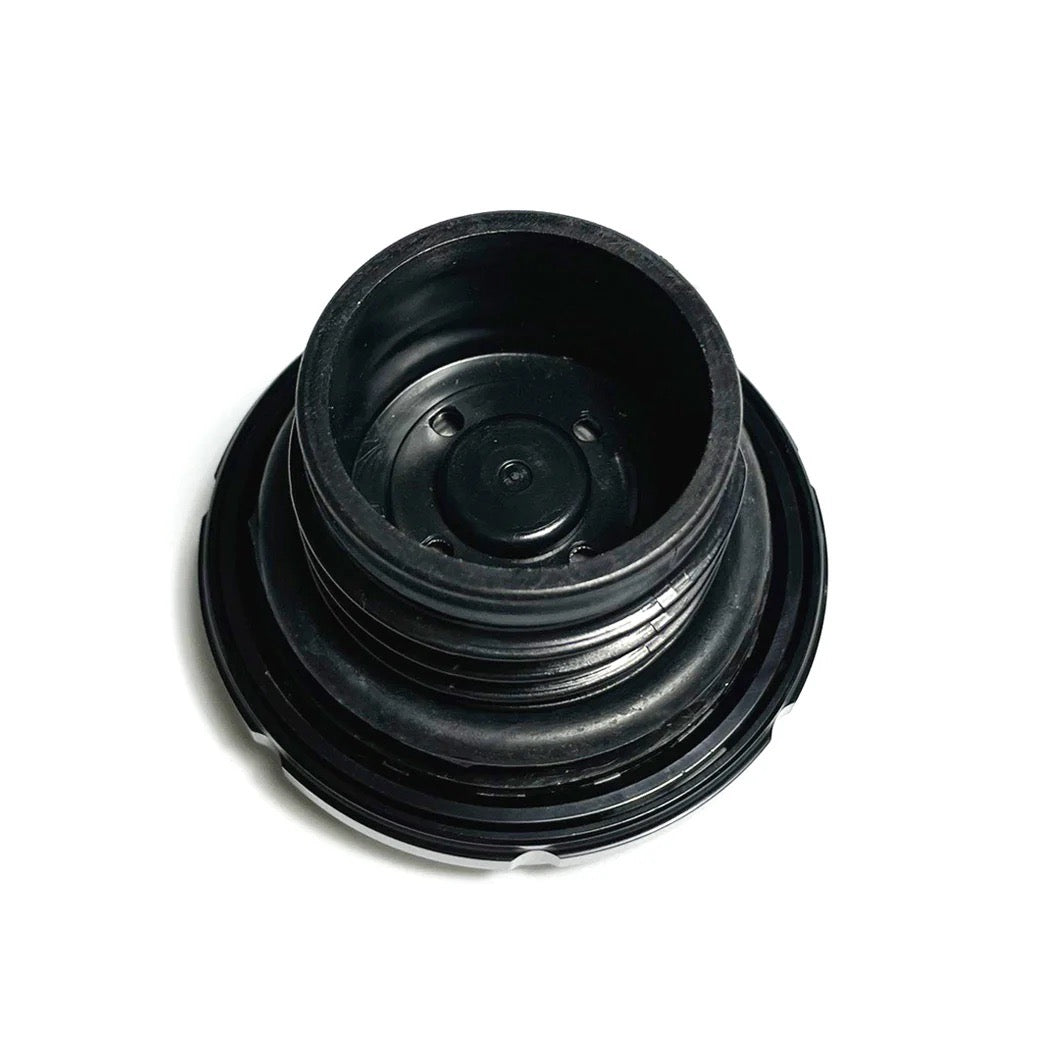 ROUGH CRAFTS Groove Gas Cap For Harley Davidson - Anodized Black