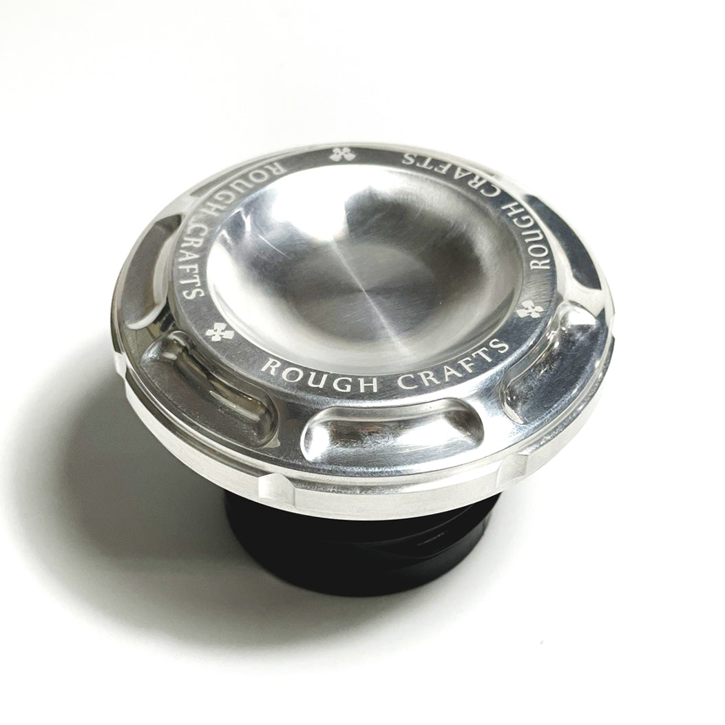 ROUGH CRAFTS Groove Gas Cap For Harley Davidson - Polished