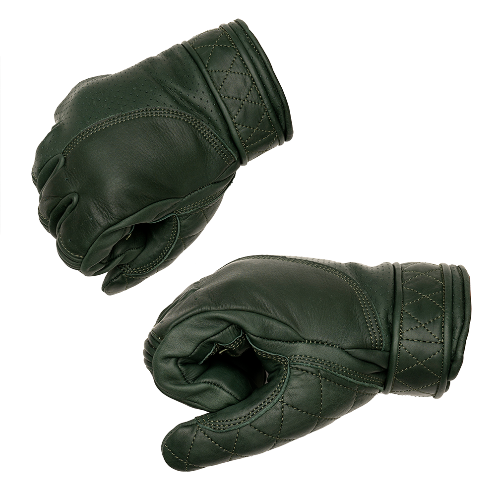 Goldtop Motorcycle Outfitters Short Cuff Bobber Motorcycle Gloves- Men's