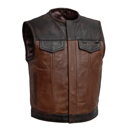 First Manufacturing Company Lowside Rider Men's Motorcycle Leather Vest