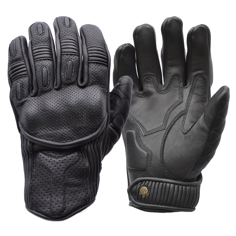 Goldtop Motorcycle Outfitters Silk Lined Predator Motorcycle Gloves- Men's