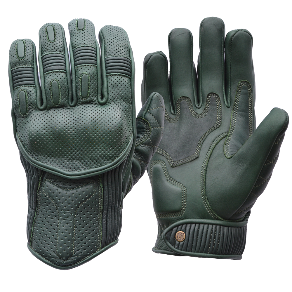 Goldtop Motorcycle Outfitters Silk Lined Predator Motorcycle Gloves- Men's