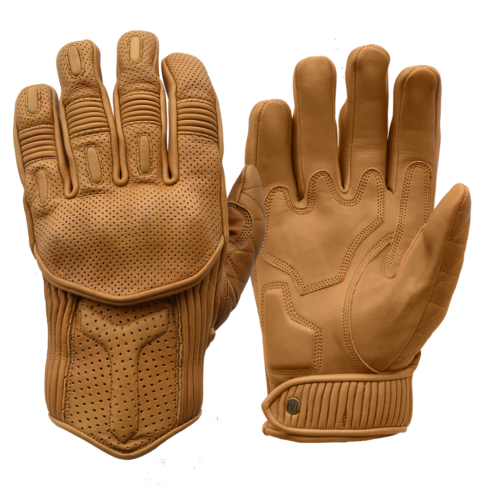 Goldtop Motorcycle Outfitters Silk Lined Predator Motorcycle Gloves- Men's