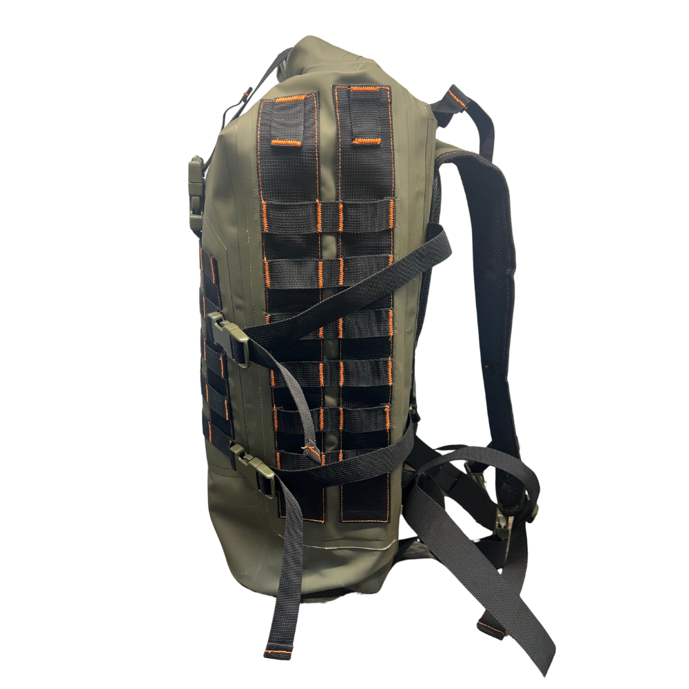 Rolltop Waterproof Tactical Backpack with Molle Straps