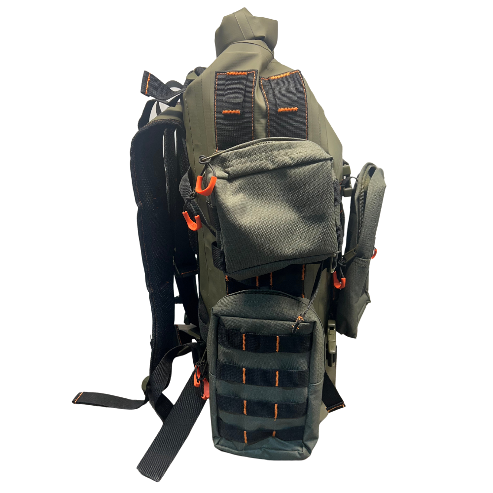 Rolltop Waterproof Bug Out Backpack with Molle Accessory Bags