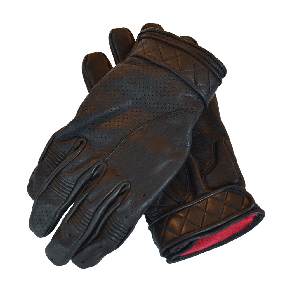 Goldtop Motorcycle Outfitters Short Cuff Bobber Motorcycle Gloves- Men's