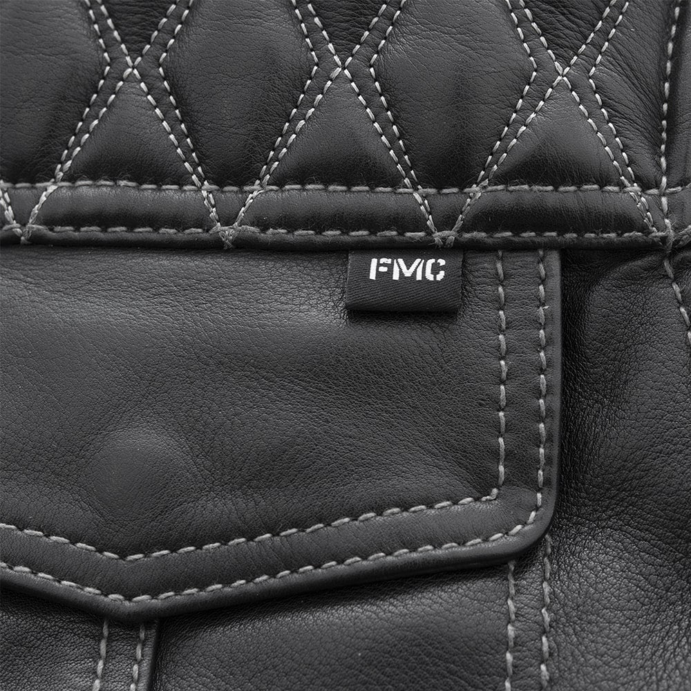 First Manufacturing Company Cinder Men's Cafe Style Leather Jacket