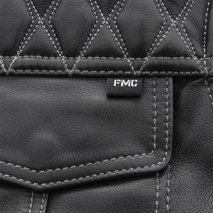 First Manufacturing Company Cinder Men's Cafe Style Leather Jacket