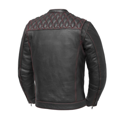 First Manufacturing Company Cinder Men's Cafe Style Leather Jacket