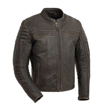 First Manufacturing Company Commuter Men's Motorcycle Leather Jacket