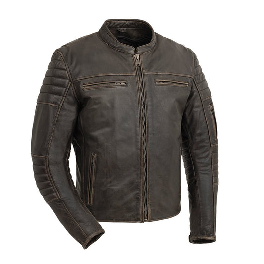 First Manufacturing Company Commuter Men's Motorcycle Leather Jacket