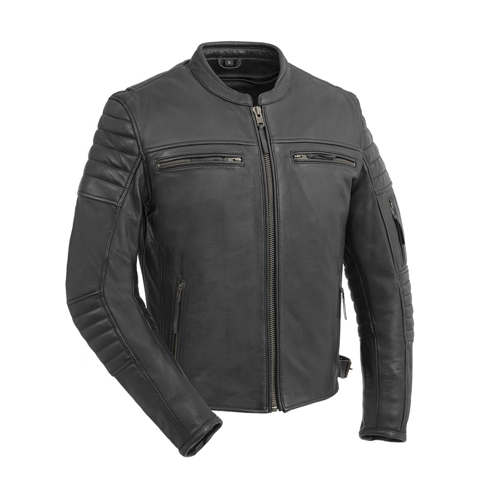 First Manufacturing Company Commuter Men's Motorcycle Leather Jacket