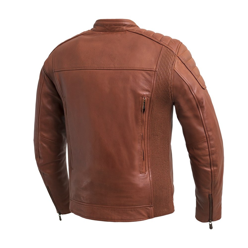 First Manufacturing Company Crusader Men's Motorcycle Leather Jacket