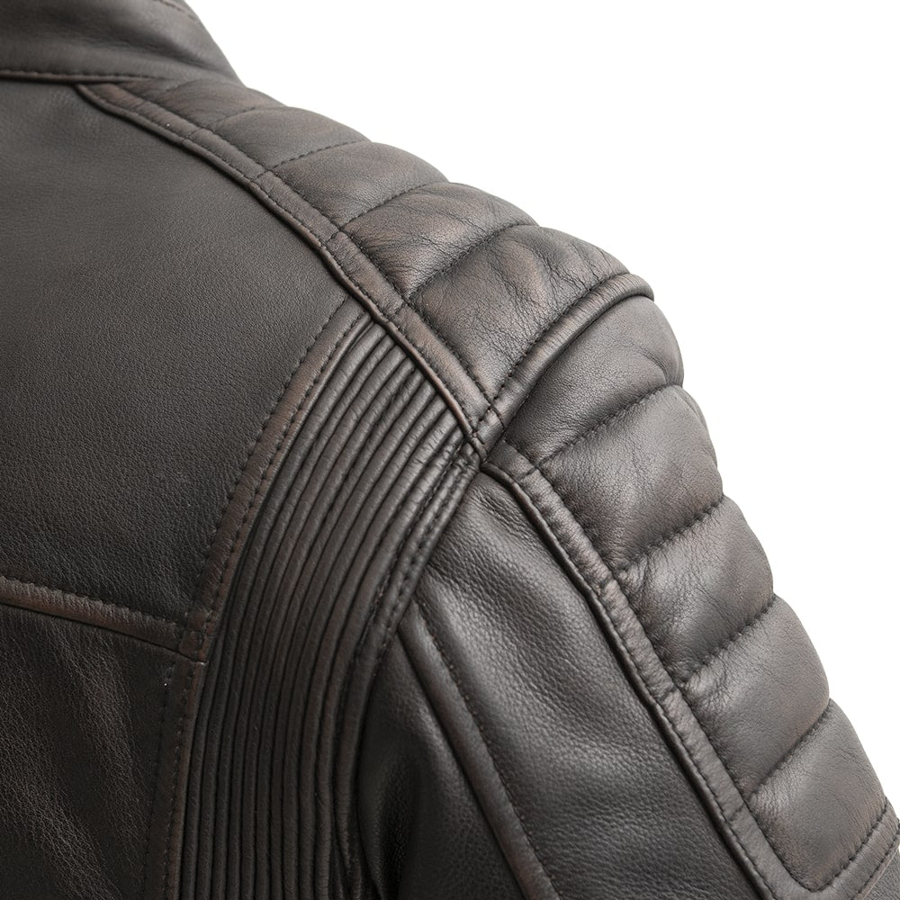 First Manufacturing Company Crusader Men's Motorcycle Leather Jacket