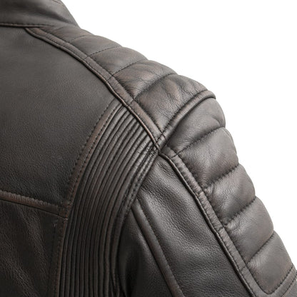 First Manufacturing Company Crusader Men's Motorcycle Leather Jacket