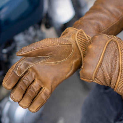 Goldtop Motorcycle Outfitters Silk Lined Viceroy Motorcycle Gloves- Men's