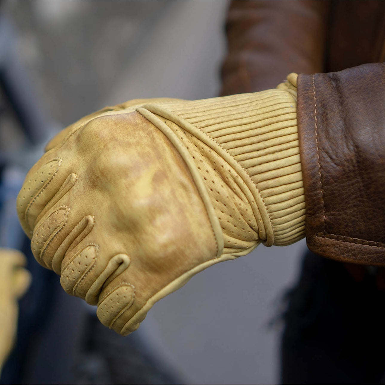 Goldtop Motorcycle Outfitters Silk Lined Viceroy Motorcycle Gloves- Men's