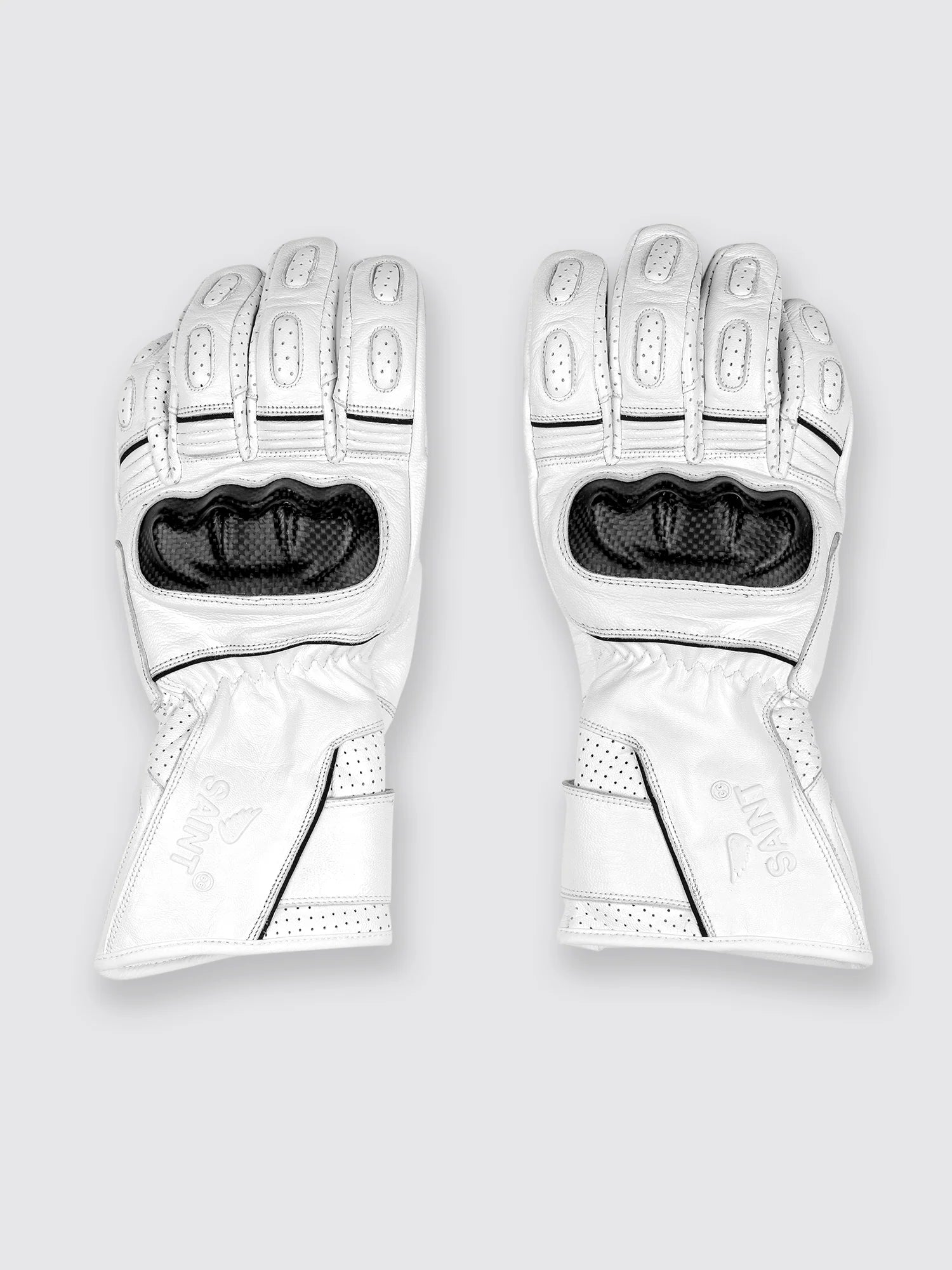 SA1NT Road Glove Motorcycle Gloves Men's- White