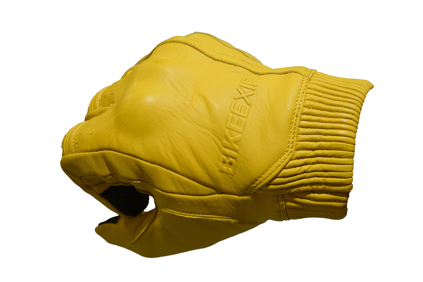 Bike EXIF El Chapo Cowhide Motorcycle Glove Unisex- Yellow