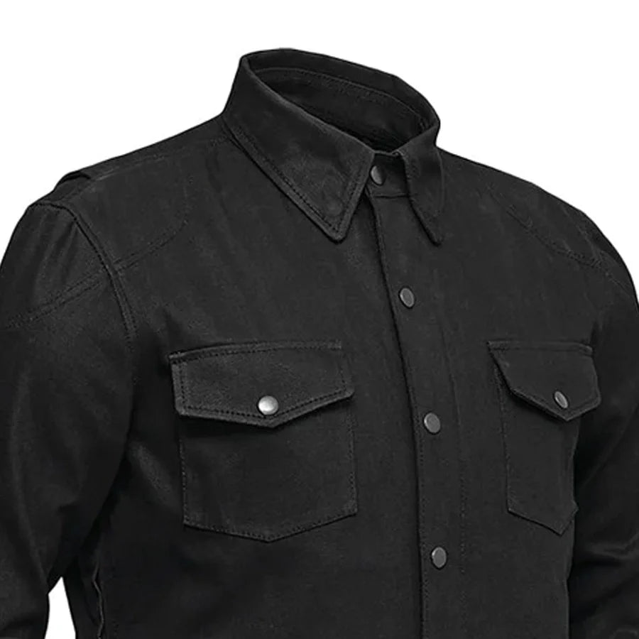 First Manufacturing Company Equalizer Men's Motorcycle Denim Shirt