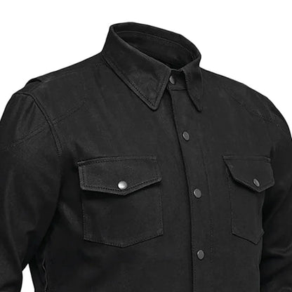 First Manufacturing Company Equalizer Men's Motorcycle Denim Shirt