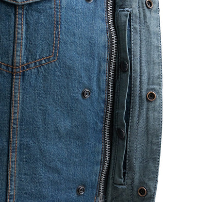 First Manufacturing Company Havoc Men's Denim Motorcycle Vest