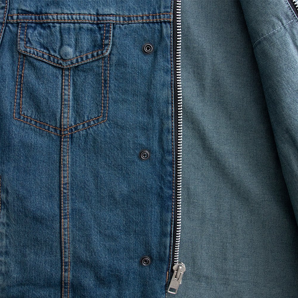 First Manufacturing Company Havoc Men's Denim Motorcycle Vest