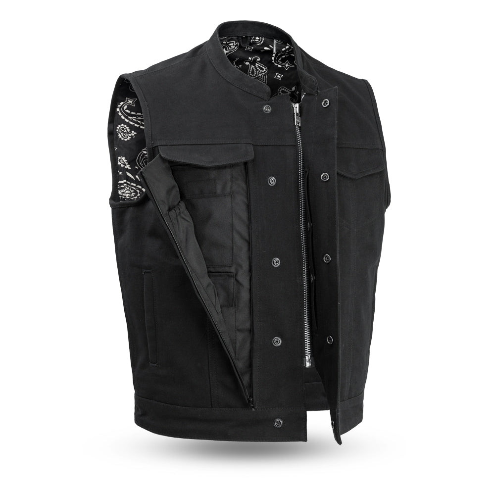 First Manufacturing Company Highland V2 Men's Motorcycle Canvas Vest