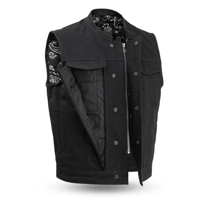 First Manufacturing Company Highland V2 Men's Motorcycle Canvas Vest
